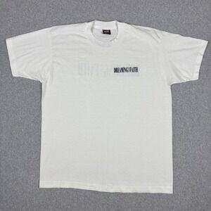 Vtg Fruit of the Loom Best Dreaming With Faith T-Shirt XL White Single Stitch